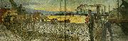 Carl Wilhelmson afton vid hamnen china oil painting artist